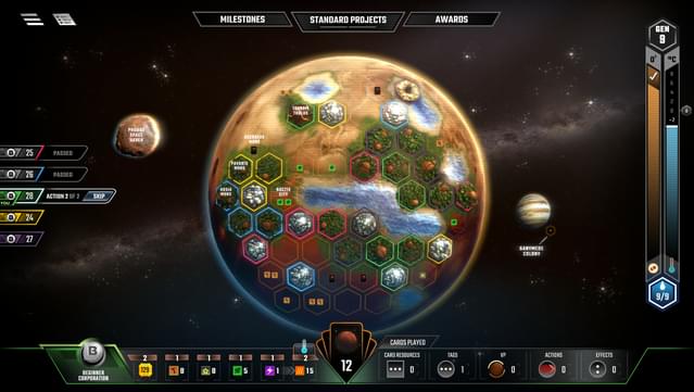Terraforming Mars Gameplay Screenshot