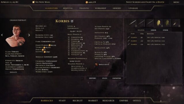 Age of Gladiators II: Rome Gameplay Screenshot