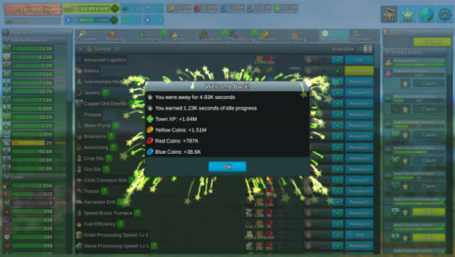 Factory Town Idle Gameplay Screenshot