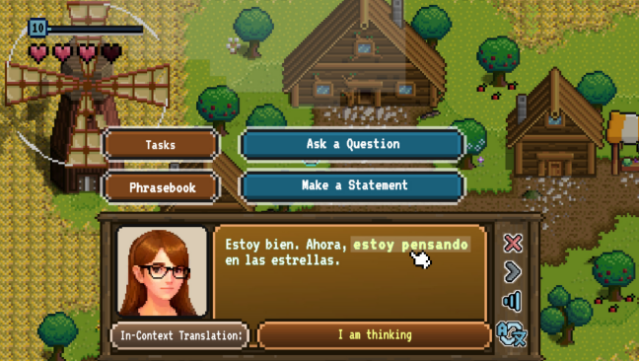 Newcomer : A Language Learning RPG PC Screenshot