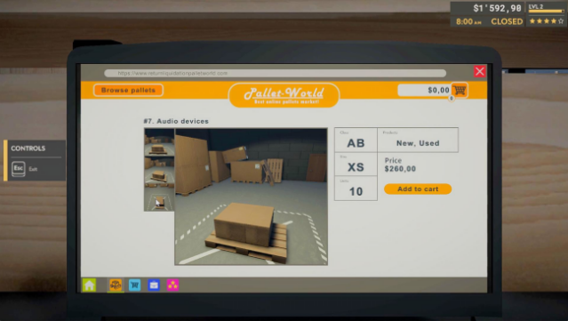 Returns Outlet Simulator PC Screenshot