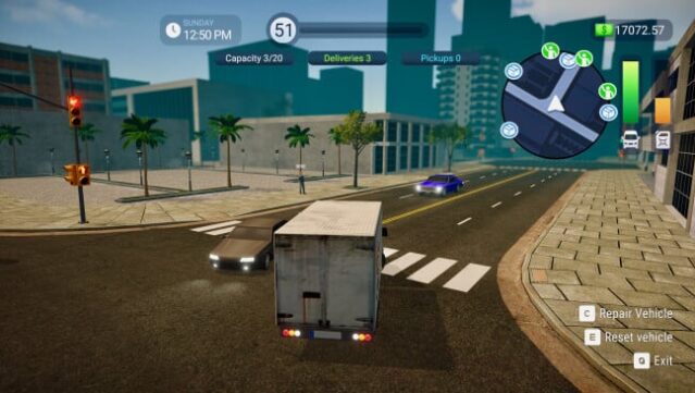 Parcel Delivery Simulator Gameplay Screenshot